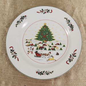 Panstone Christmas Salad Plate 7.5"